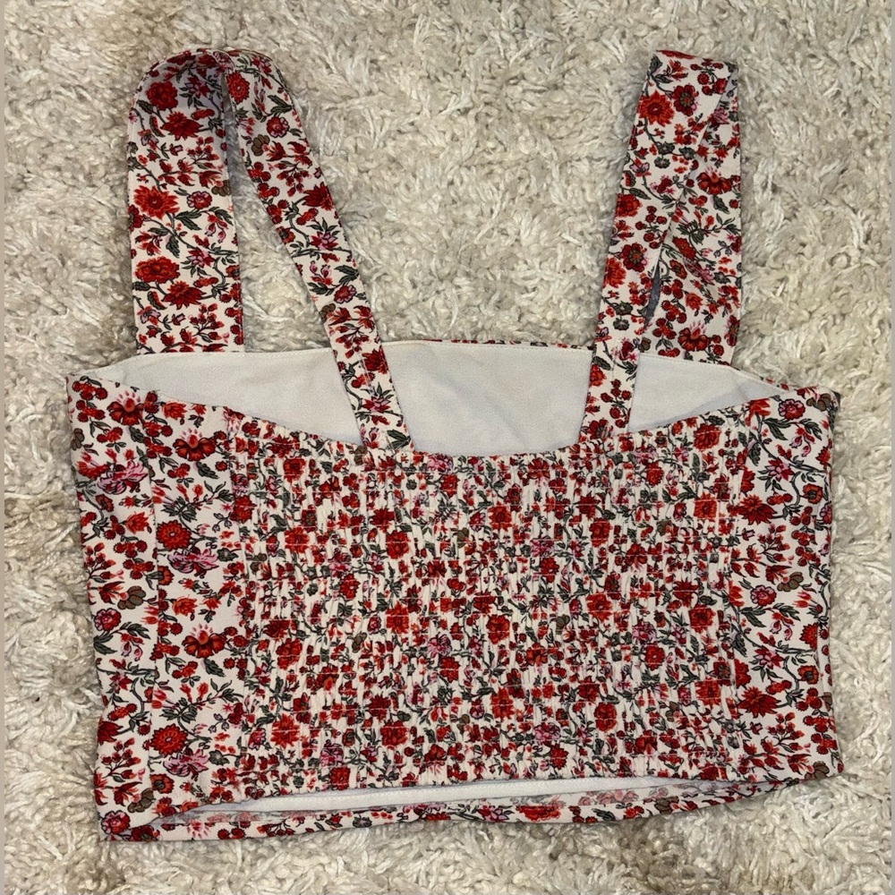 Abercrombie & Fitch Floral Crop Tank Top - Picture 3 of 6